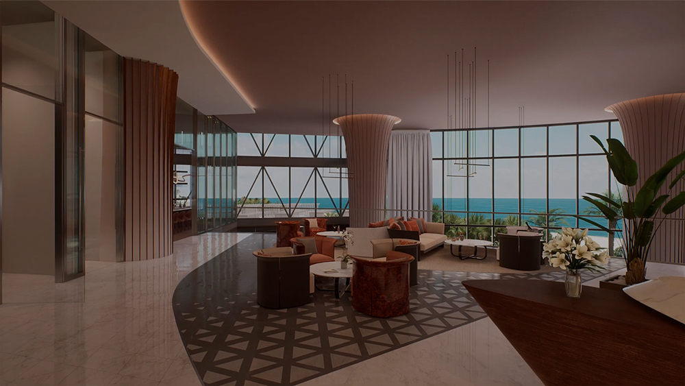 Drone view of a sail boat in the Atlantic ocean under big clouds